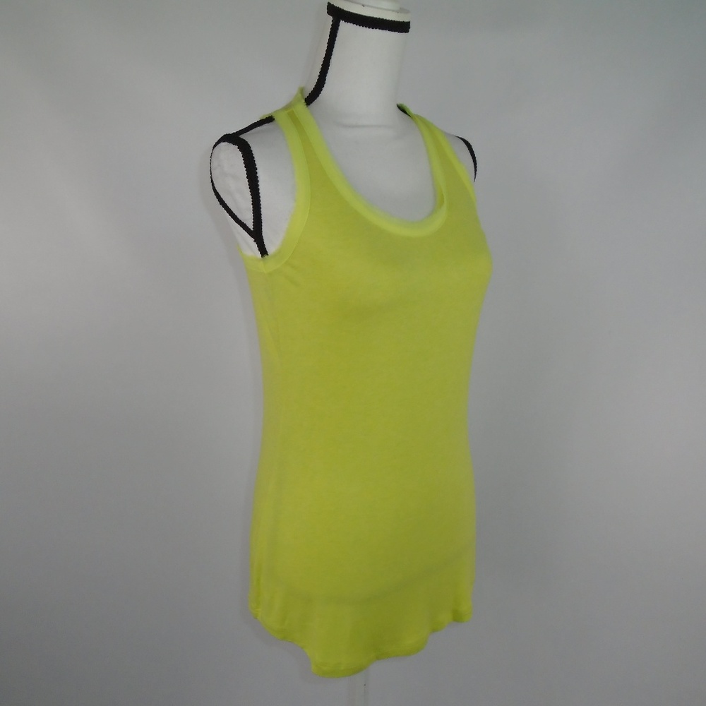 Cabi Tank Top Women's XS Bright Lime Yellow